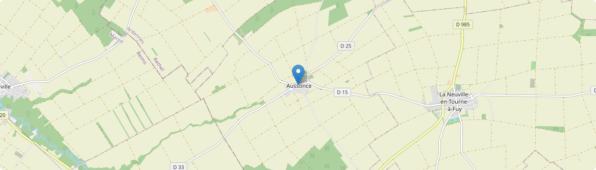 Aussonce - Carte