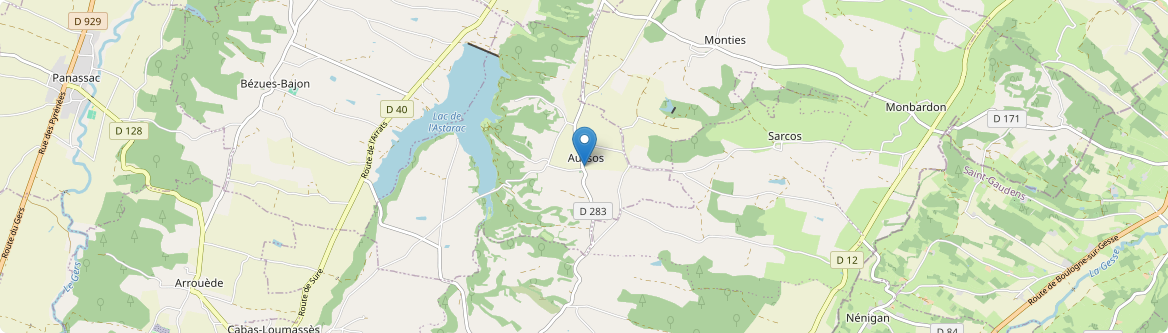 Aussos - Carte