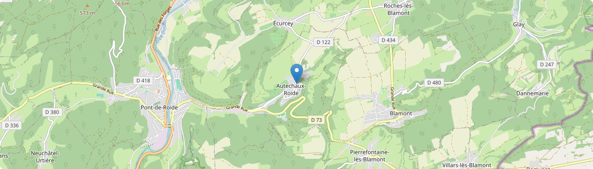 Autechaux-Roide - Carte