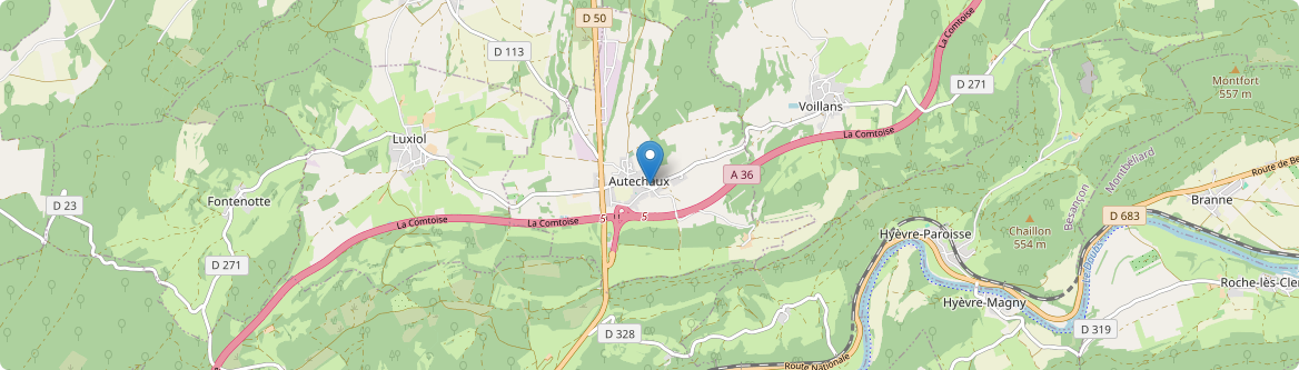 Autechaux - Carte