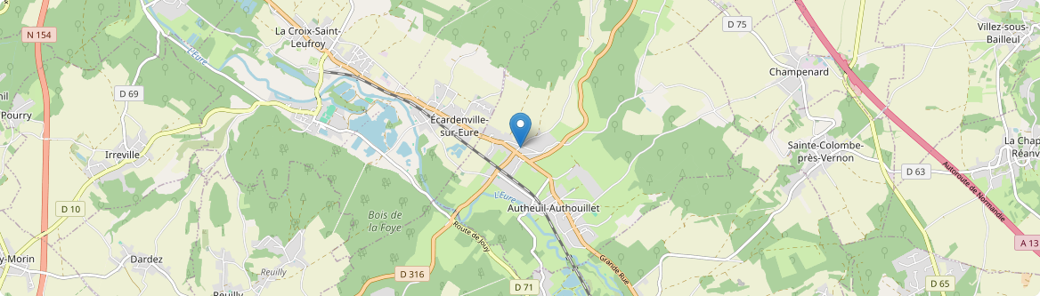 Autheuil-Authouillet - Carte