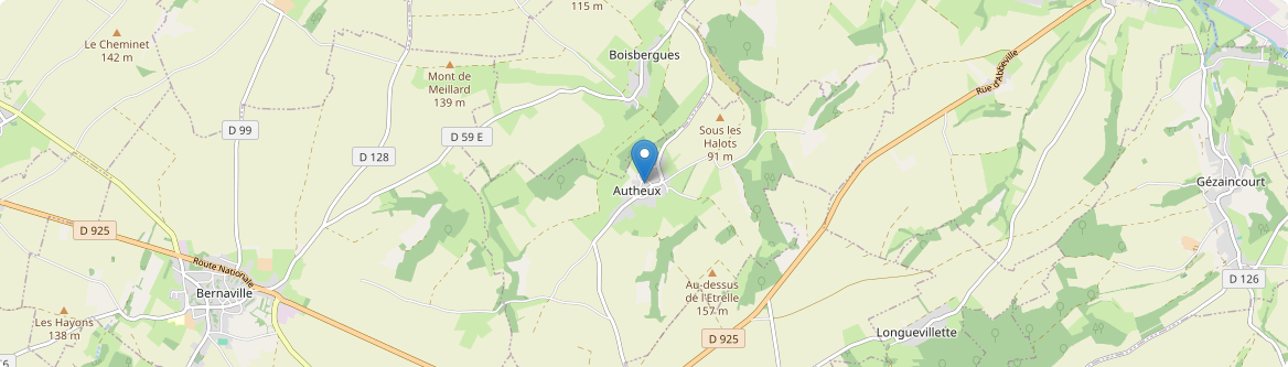 Autheux - Carte