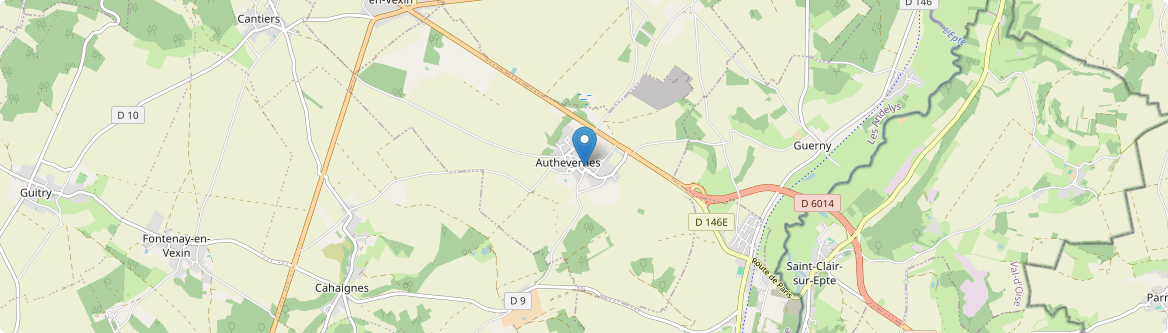 Authevernes - Carte