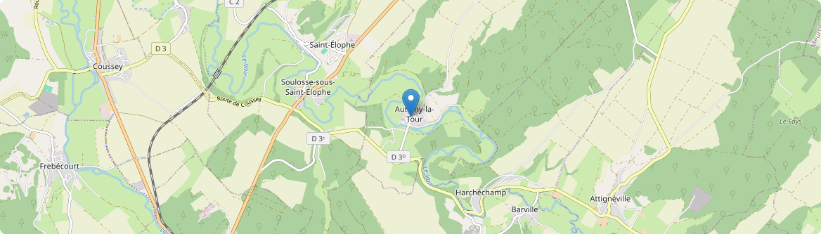 Autigny-la-Tour - Carte