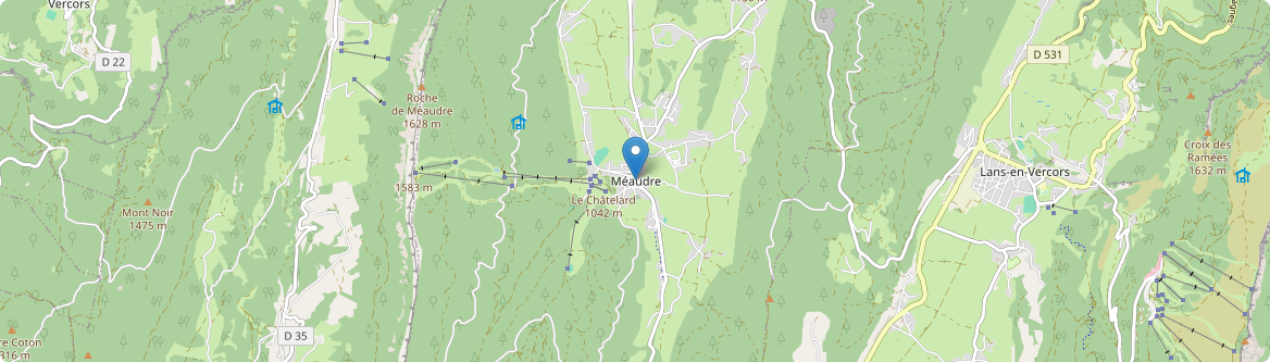 Autrans-Méaudre en Vercors - Carte