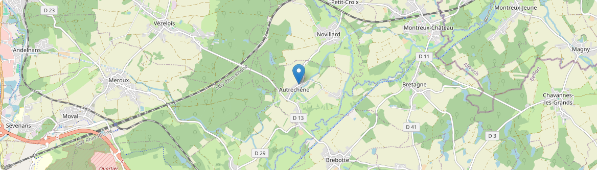 Autrechêne - Carte
