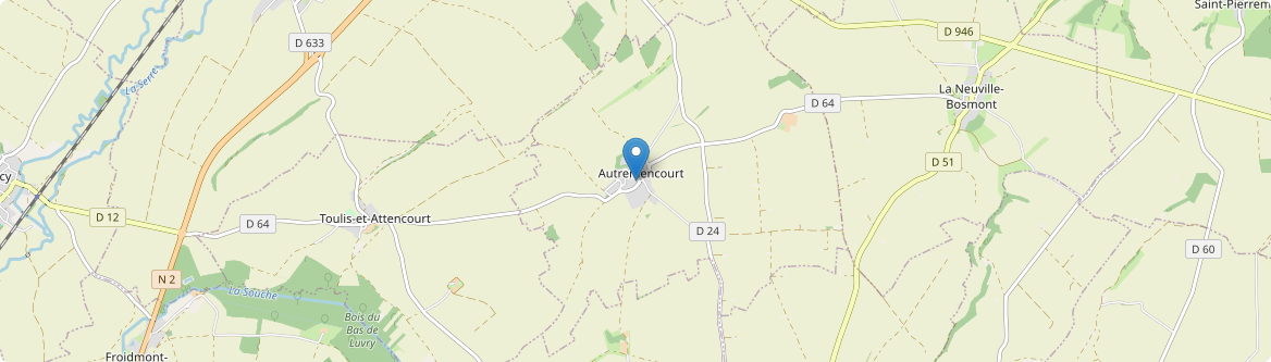 Autremencourt - Carte
