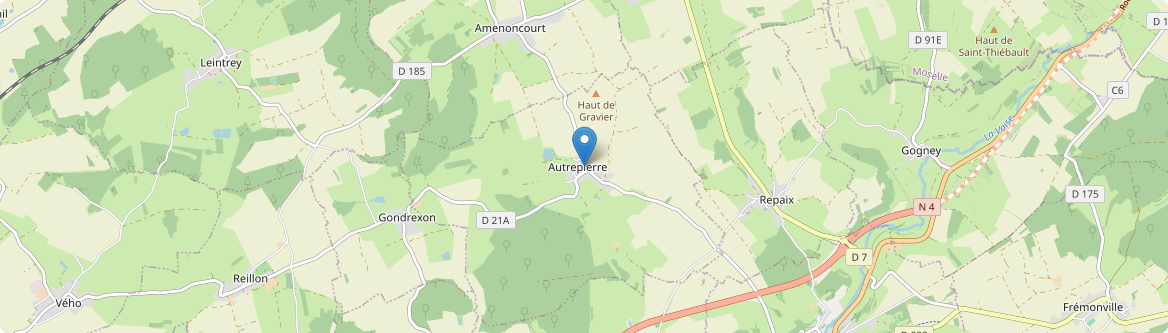 Autrepierre - Carte