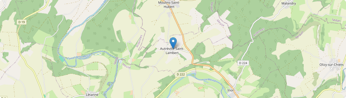 Autréville-Saint-Lambert - Carte