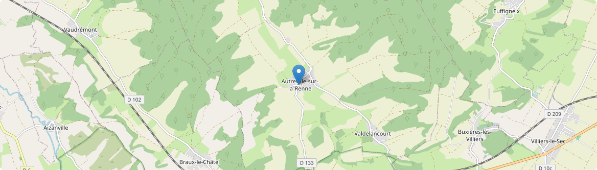 Autreville-sur-la-Renne - Carte
