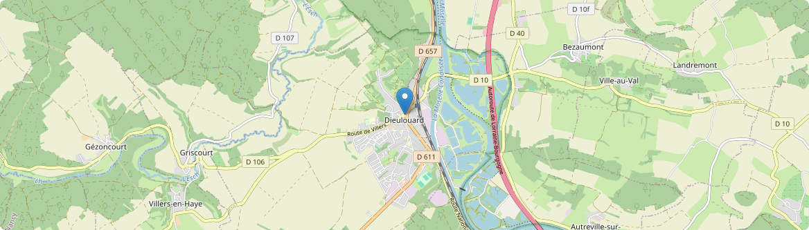 Autreville-sur-Moselle - Carte