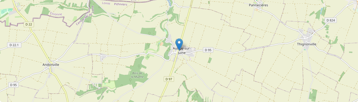 Autruy-sur-Juine - Carte
