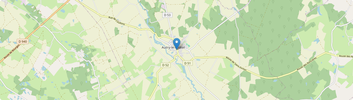 Autry-le-Châtel - Carte