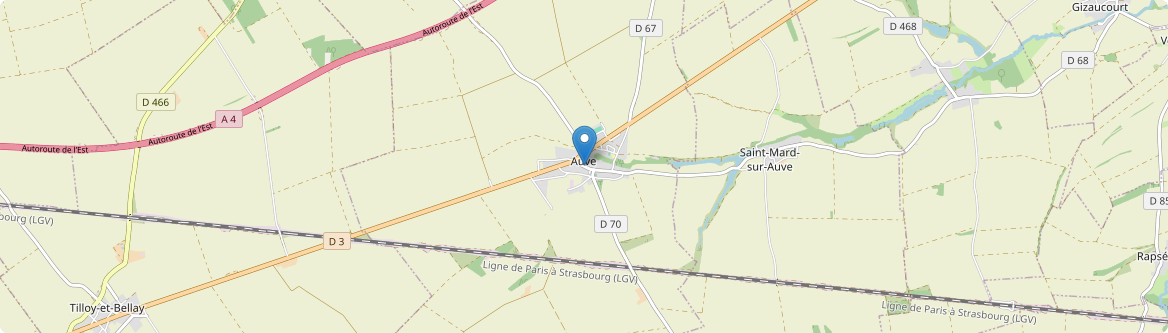 Auve - Carte