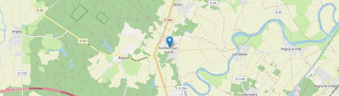 Auvillars-sur-Saône - Carte