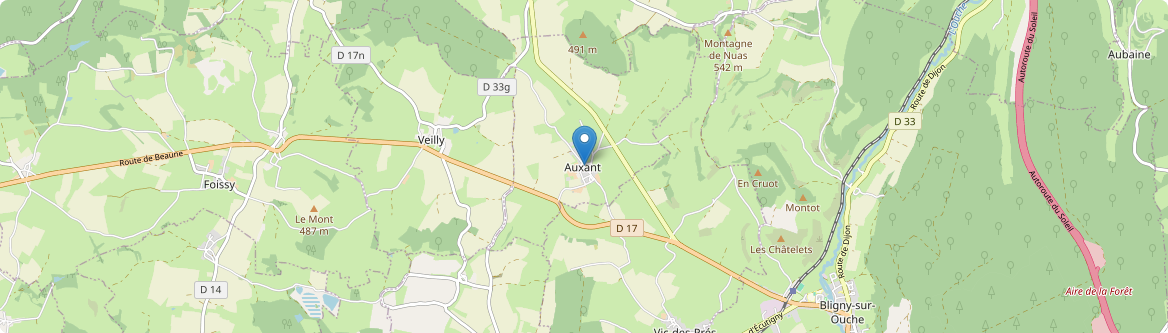 Auxant - Carte