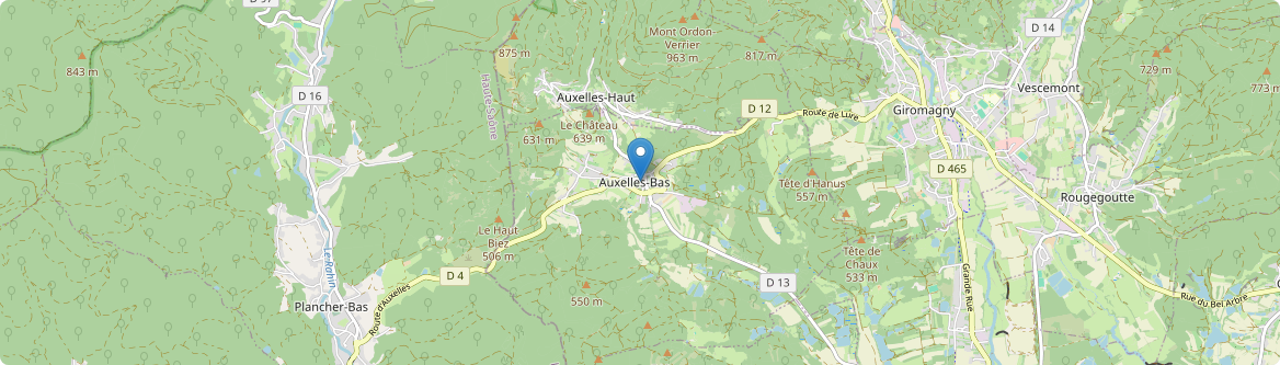 Auxelles-Bas - Carte