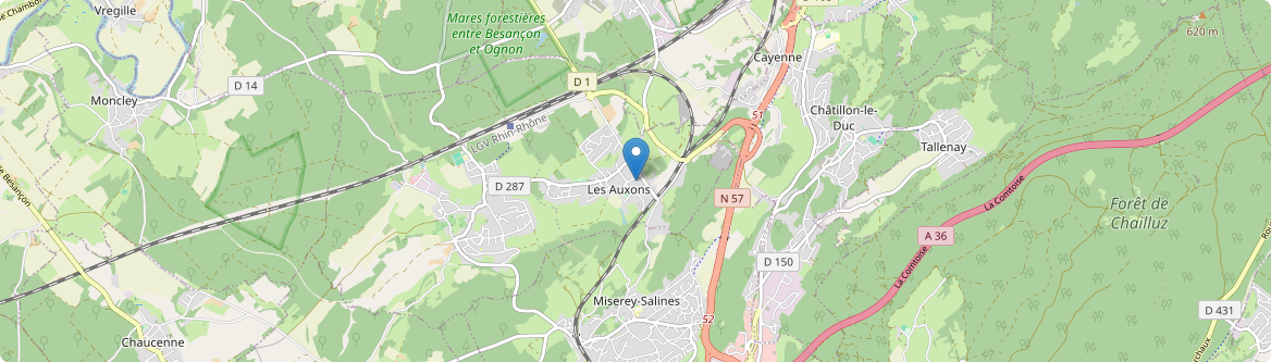 Auxons - Carte
