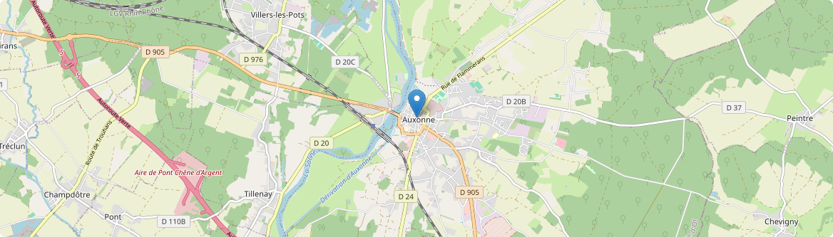 Auxonne - Carte