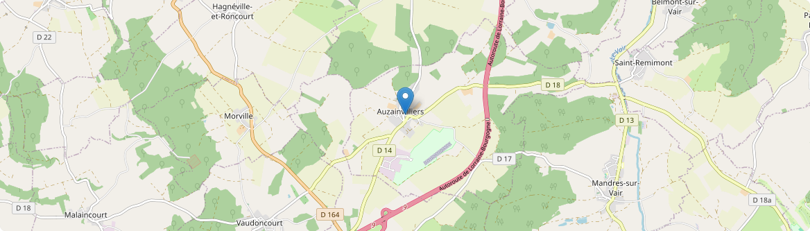 Auzainvilliers - Carte