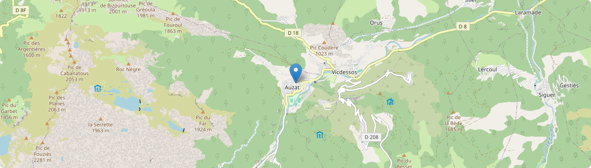 Auzat - Carte