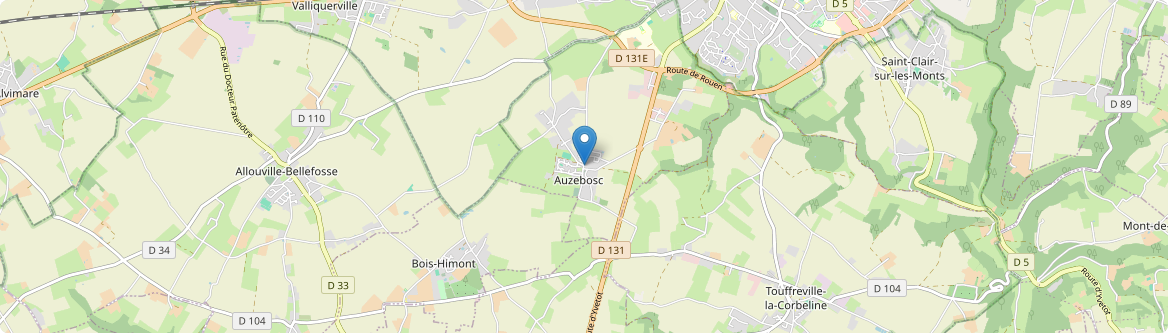 Auzebosc - Carte