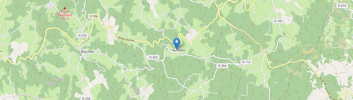 Auzelles - Carte