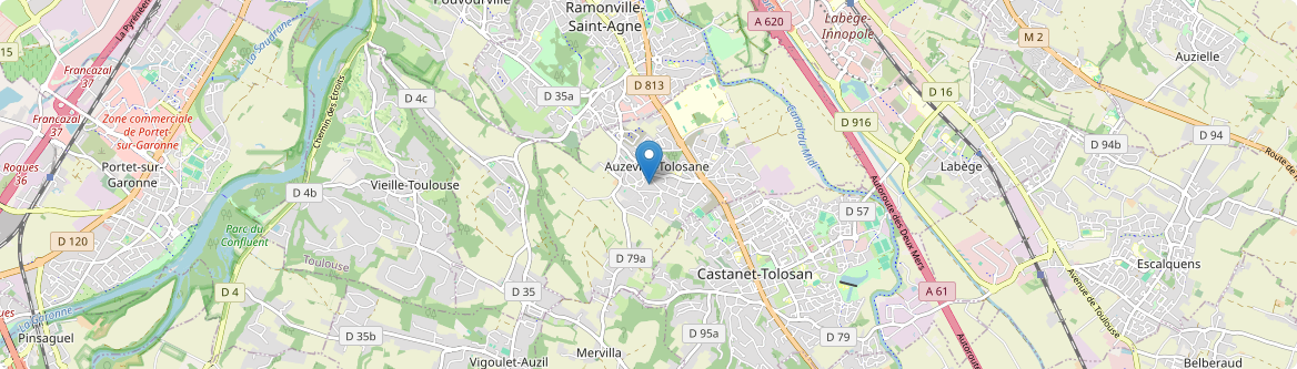 Auzeville-Tolosane - Carte