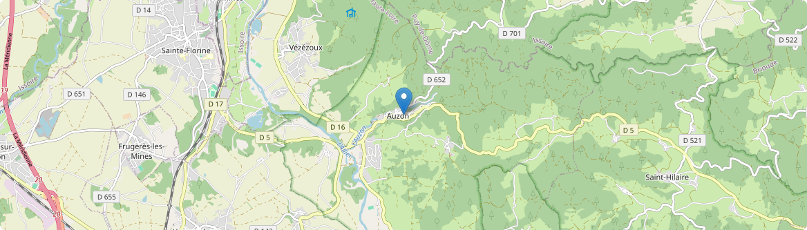Auzon - Carte