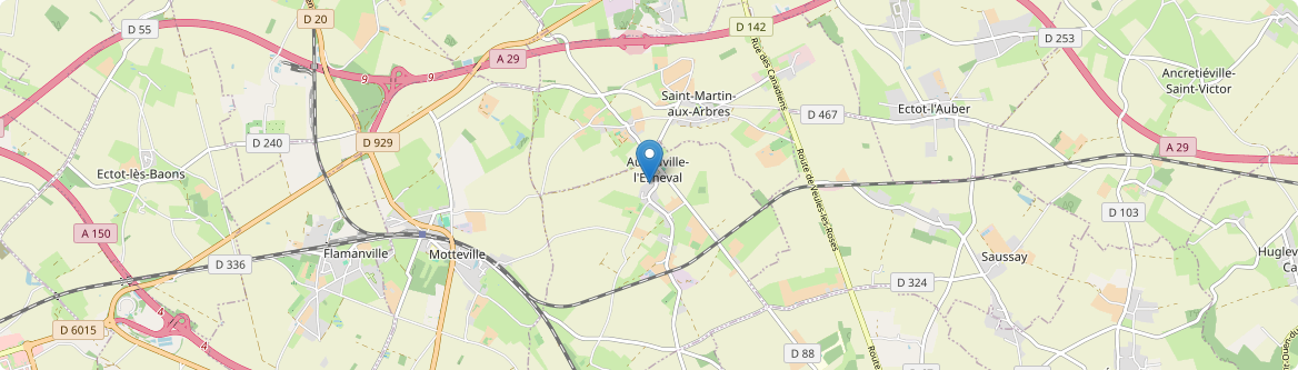 Auzouville-l'Esneval - Carte