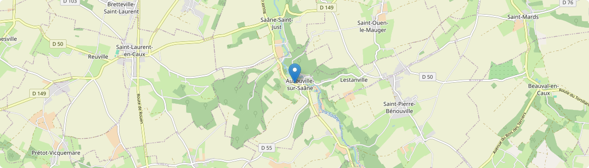 Auzouville-sur-Saâne - Carte