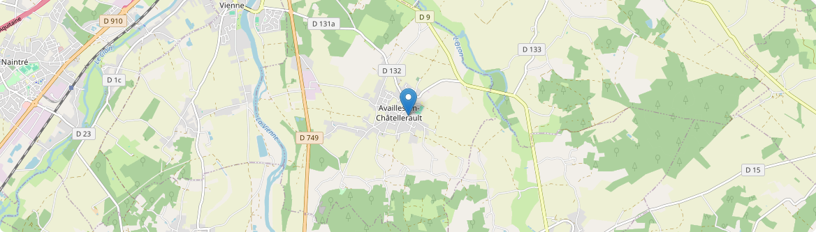 Availles-en-Châtellerault - Carte