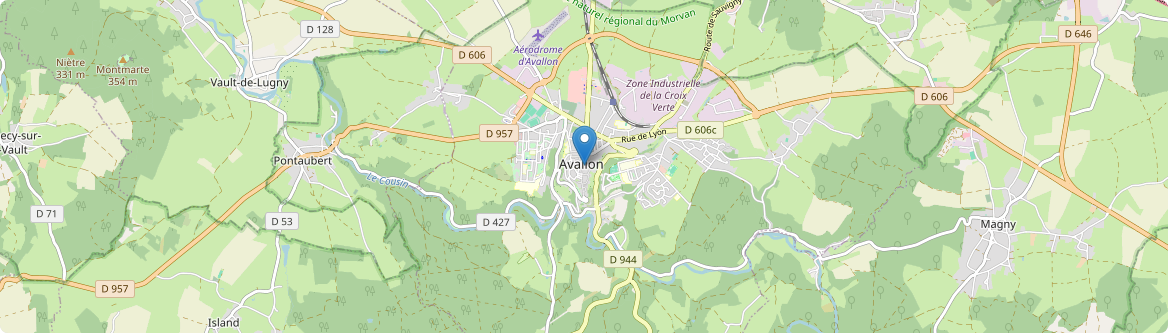 Avallon - Carte