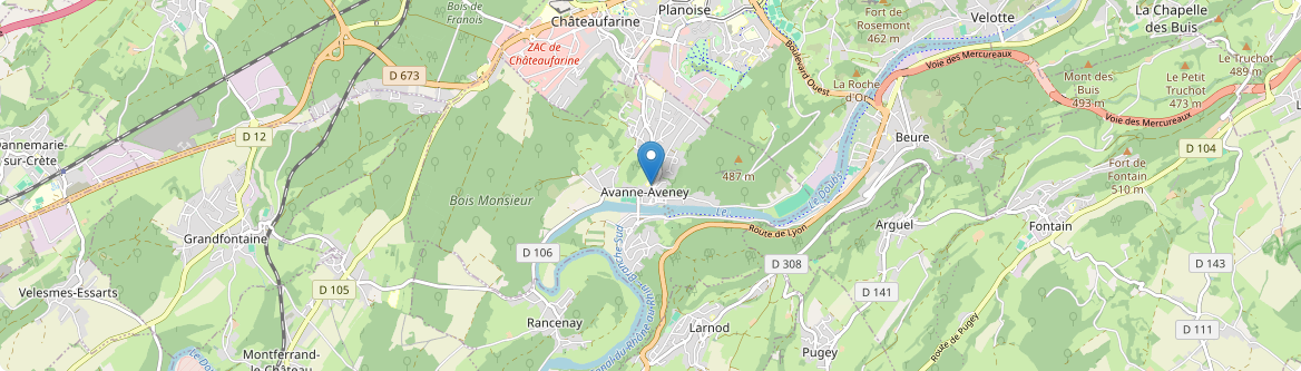 Avanne-Aveney - Carte