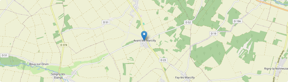 Avant-lès-Marcilly - Carte
