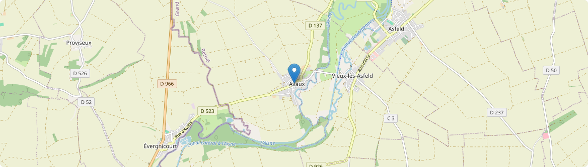 Avaux - Carte