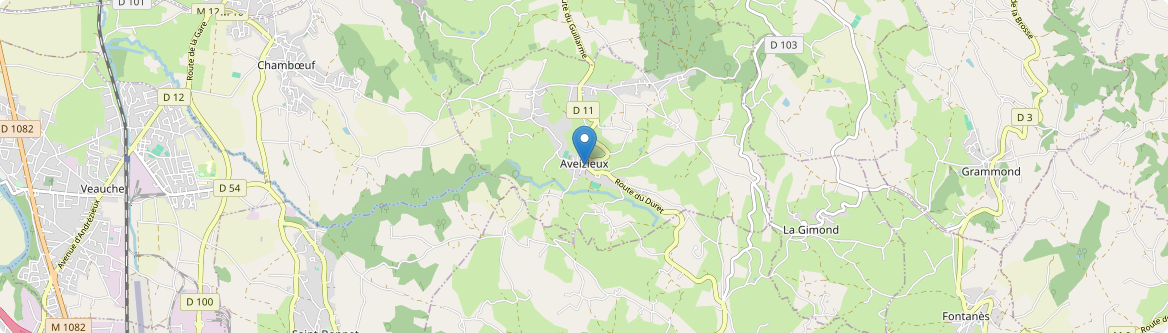 Aveizieux - Carte