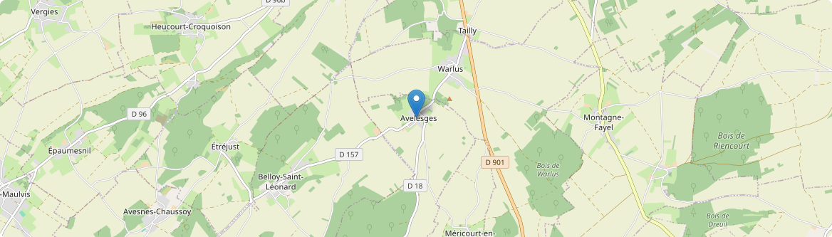 Avelesges - Carte