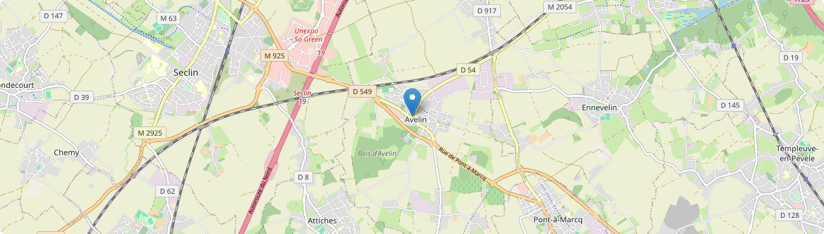 Avelin - Carte