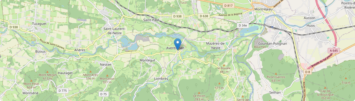 Aventignan - Carte