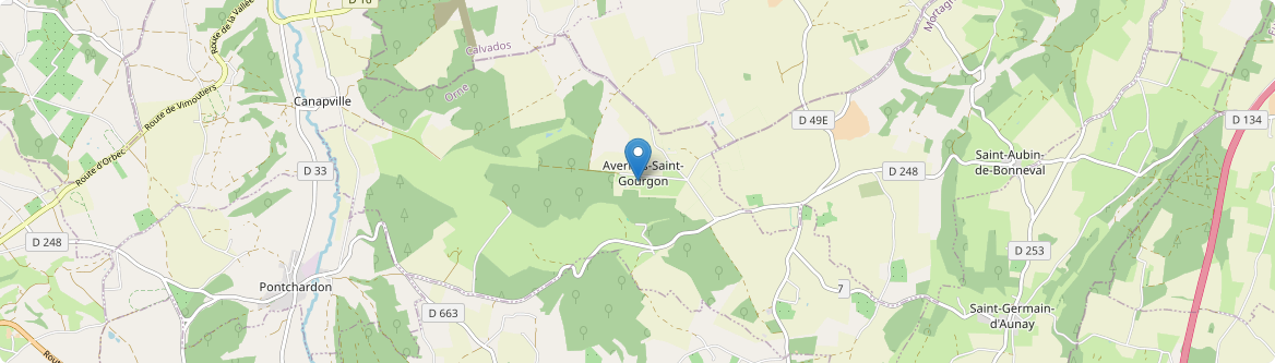 Avernes-Saint-Gourgon - Carte