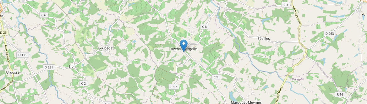 Avéron-Bergelle - Carte