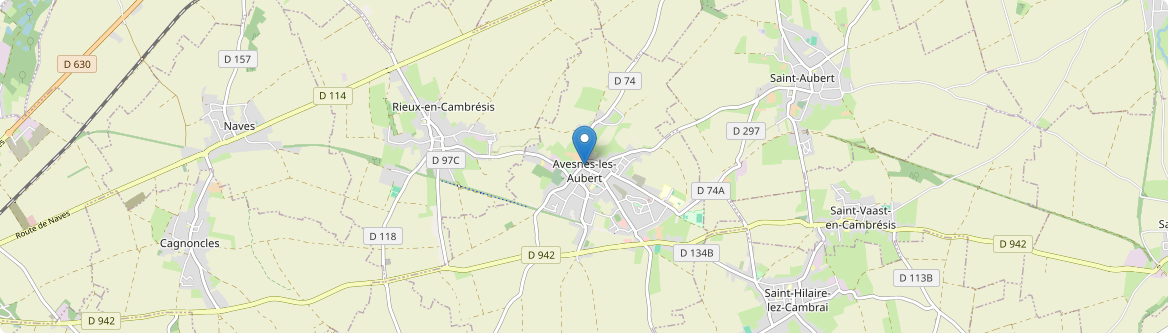 Avesnes-les-Aubert - Carte