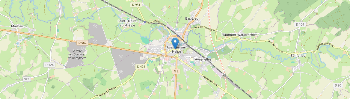 Avesnes-sur-Helpe - Carte