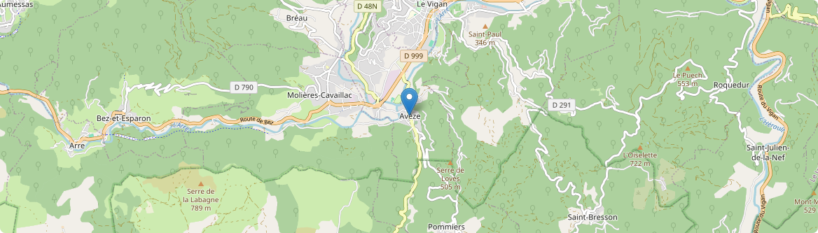 Avèze - Carte