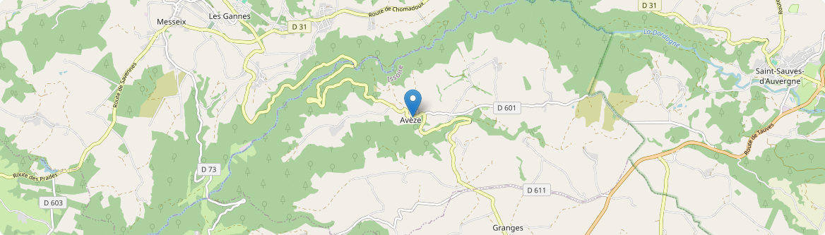Avèze - Carte