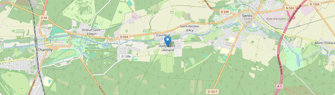 Avilly-Saint-Léonard - Carte