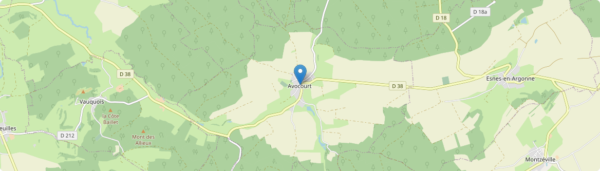Avocourt - Carte
