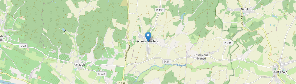 Avon-les-Roches - Carte
