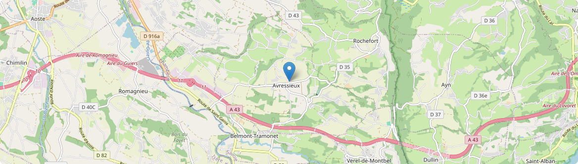 Avressieux - Carte